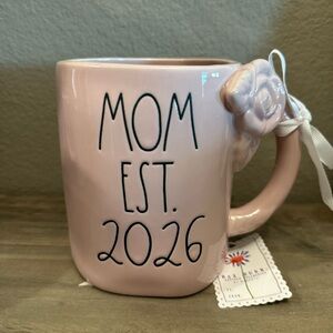 Rae Dunn Est. Mom 2026 Rose Mug